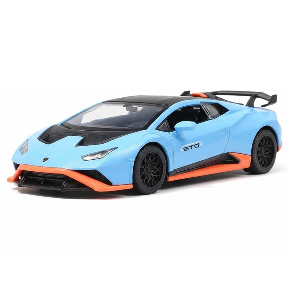 [TOY] 1:40 Lamborghini 2023 Huracan STO Blue Model Car Die-Cast