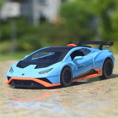 [TOY] 1:40 Lamborghini 2023 Huracan STO Blue Model Car Die-Cast