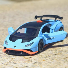 [TOY] 1:40 Lamborghini 2023 Huracan STO Blue Model Car Die-Cast