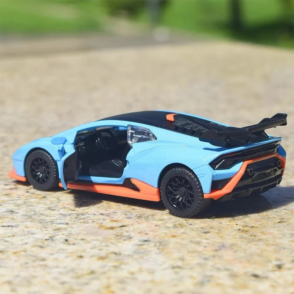 [TOY] 1:40 Lamborghini 2023 Huracan STO Blue Model Car Die-Cast