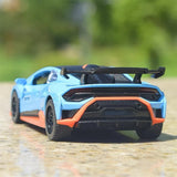 [TOY] 1:40 Lamborghini 2023 Huracan STO Blue Model Car Die-Cast