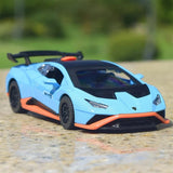 [TOY] 1:40 Lamborghini 2023 Huracan STO Blue Model Car Die-Cast