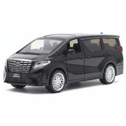 Toyota 2018 Alphard musta 1:43 – painevalettu pienoismalli esillepanoon