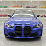 TSM BMW 2023 M3 Touring M G81 Portimao Metallic Blue 1:18 – Resina modello in resina collezionabile