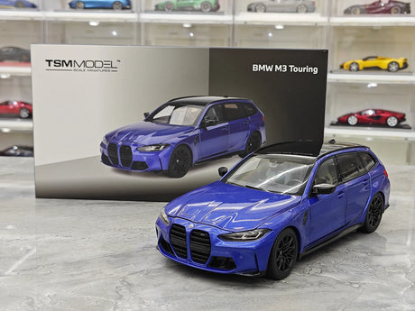 TSM BMW 2023 M3 투어링 M G81 포르티마오 메탈릭 블루 1:18 – 수집용 레진 모델 레진