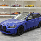 TSM BMW 2023 M3 Touring M G81 Portimao Metallic Blue 1:18 – Resina modello in resina collezionabile