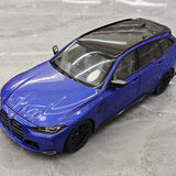 TSM BMW 2023 M3 Touring M G81 Portimao Metallic Blue 1:18 – Resina modello in resina collezionabile