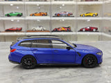 TSM BMW 2023 M3 Touring M G81 Portimao Metallic Blue 1:18 – Resina modello in resina collezionabile