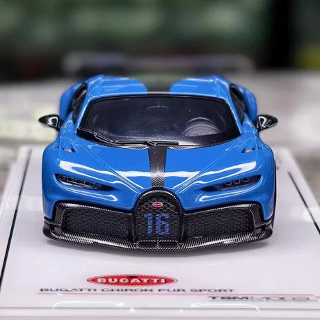 [TSM] 1:43 Bugatti 2020 Chiron Pur Sport Blue Model Car Resin