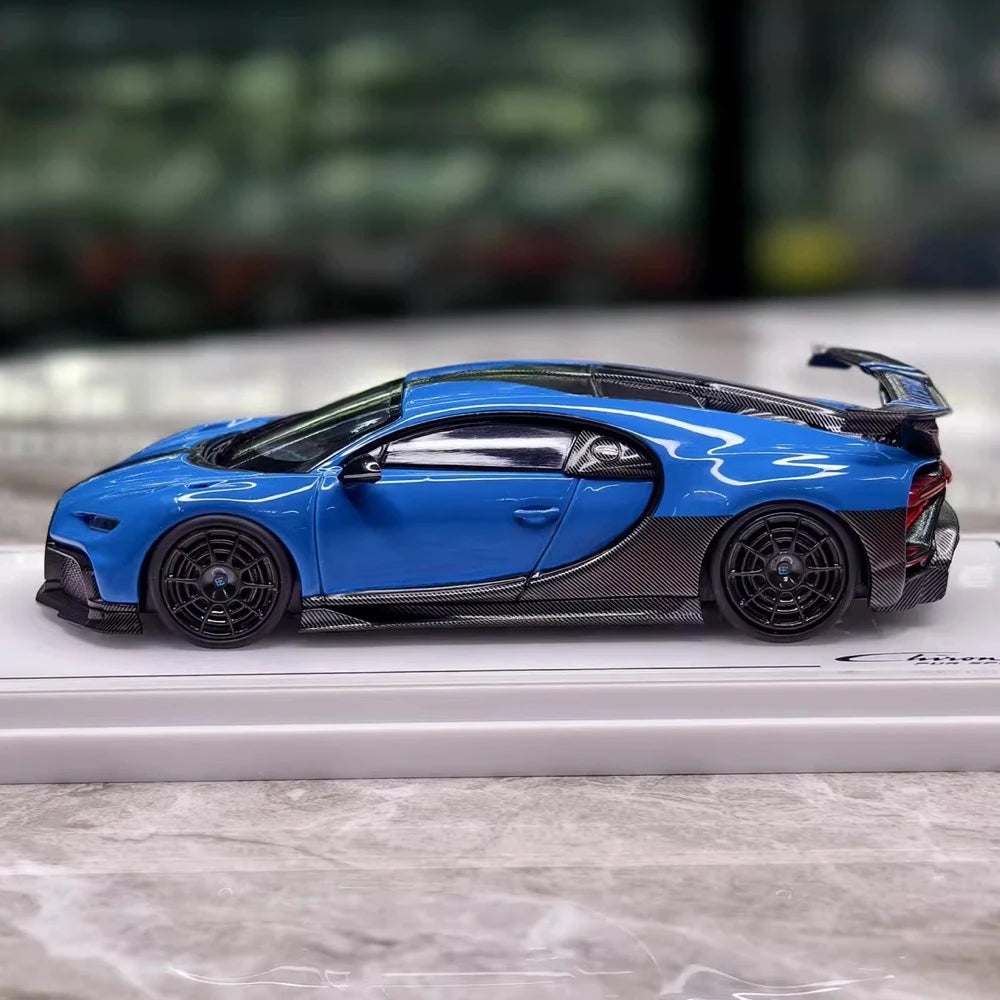 [TSM] 1:43 Bugatti 2020 Chiron Pur Sport Blue Model Car Resin