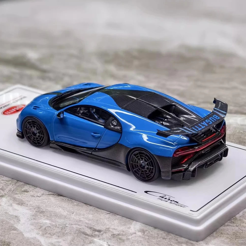 [TSM] 1:43 Bugatti 2020 Chiron Pur Sport Blue Model Car Resin