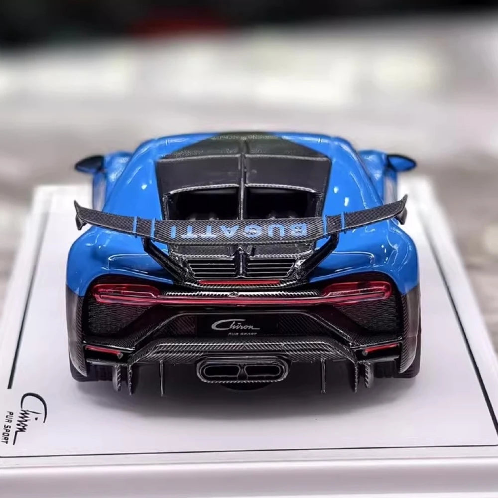 [TSM] 1:43 Bugatti 2020 Chiron Pur Sport Blue Model Car Resin