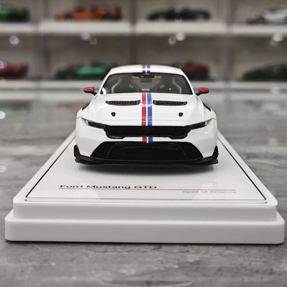 [TSM] 1:43 Ford 2025 Mustang GTD White Model Car Resin