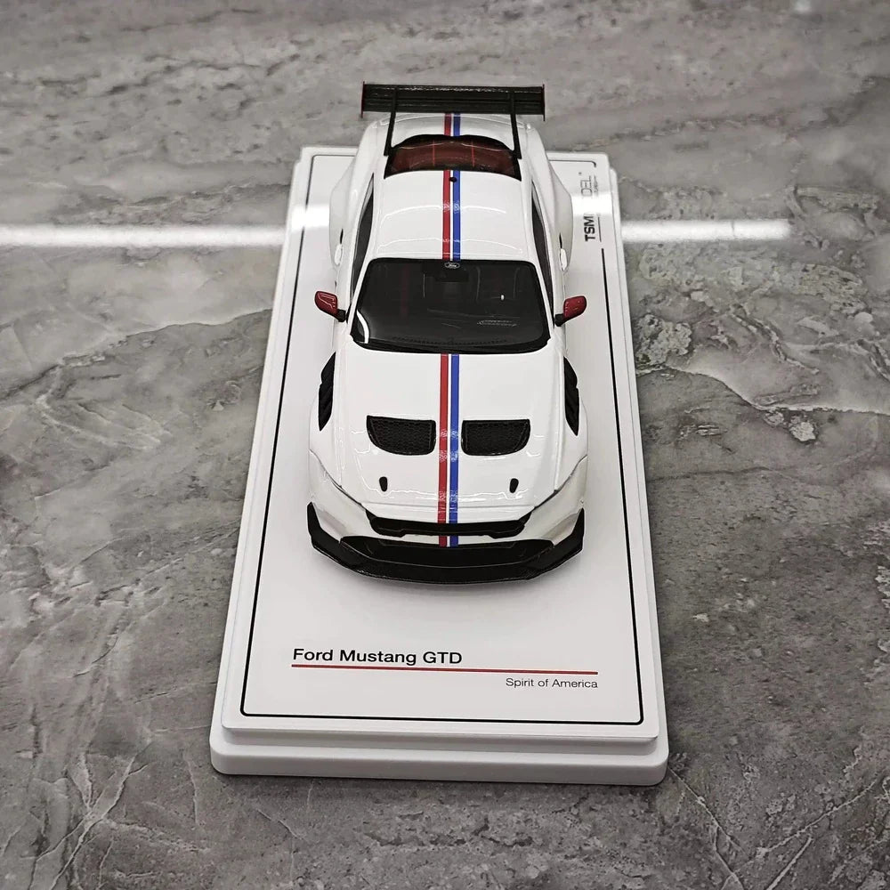 [TSM] 1:43 Ford 2025 Mustang GTD White Model Car Resin