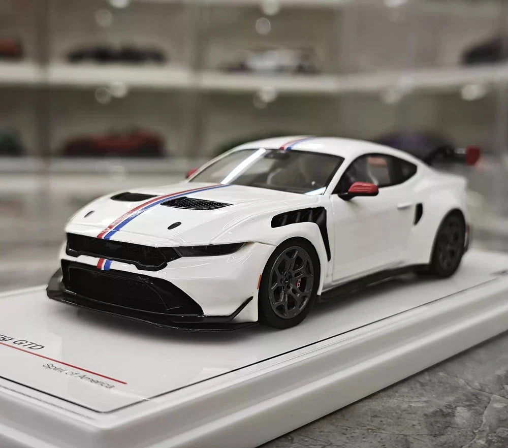 [TSM] 1:43 Ford 2025 Mustang GTD White Model Car Resin