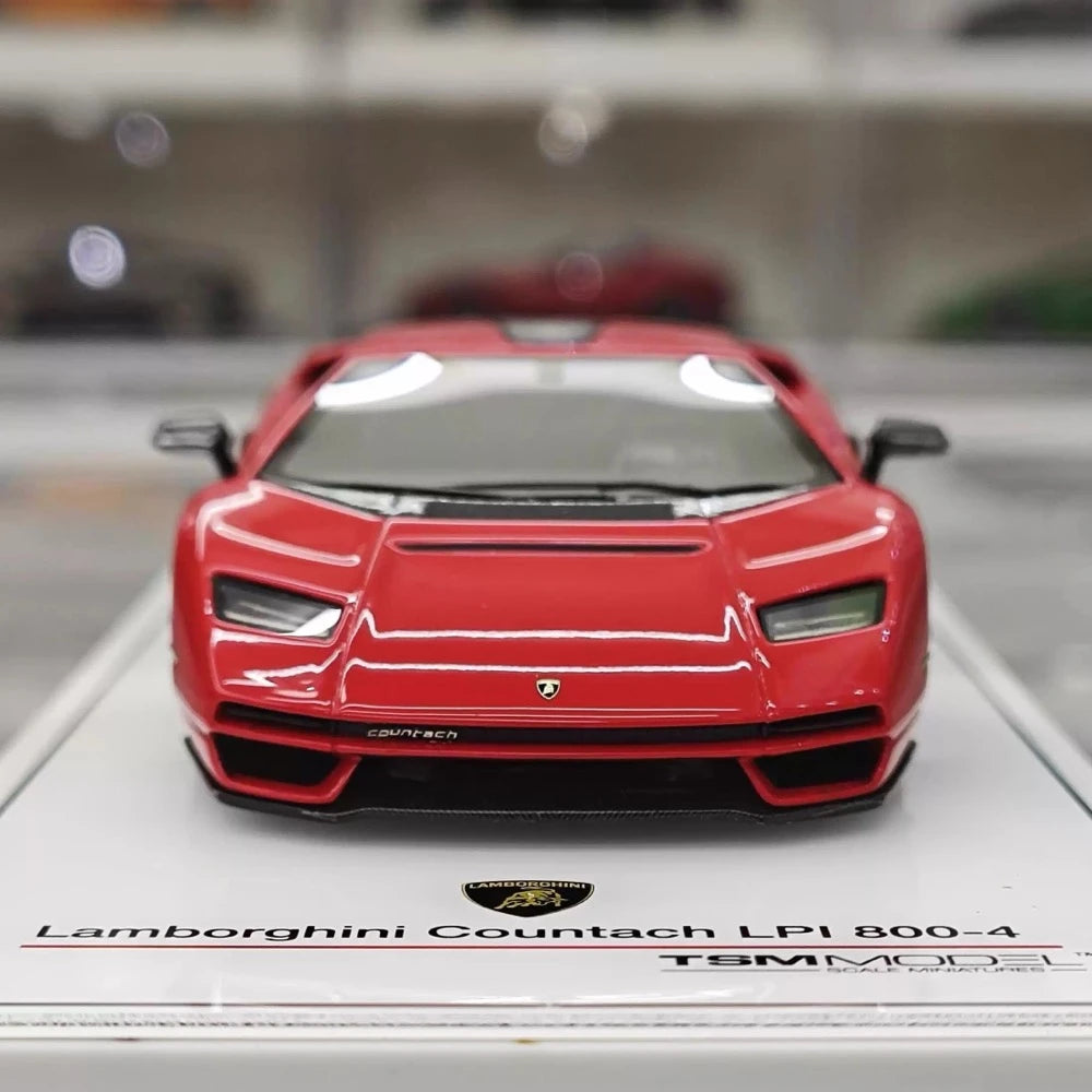 [TSM] 1:43 Lamborghini 2022 Countach LPI 800-4 rouge voiture miniature Resin