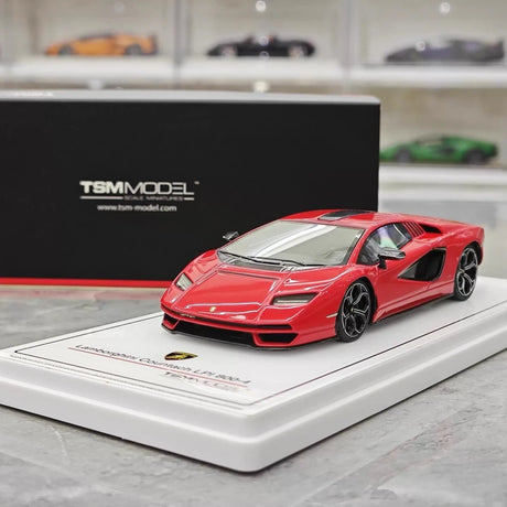 [TSM] 1:43 Lamborghini 2022 Countach LPI 800-4 Red Model Car Resin