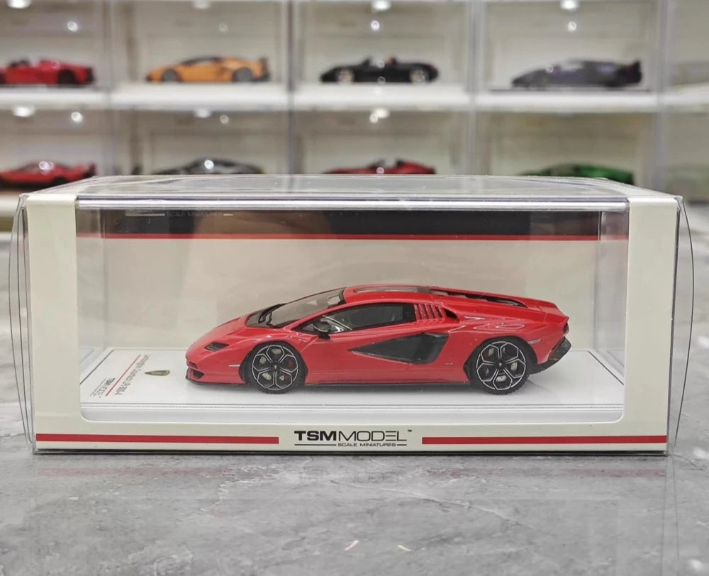 [TSM] 1:43 Lamborghini 2022 Countach LPI 800-4 Red Model Car Resin