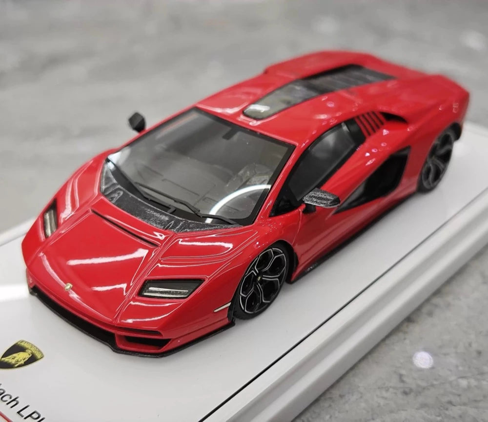 [TSM] 1:43 Lamborghini 2022 Countach LPI 800-4 rouge voiture miniature Resin