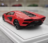 [TSM] 1:43 Lamborghini 2022 Countach LPI 800-4 rouge voiture miniature Resin