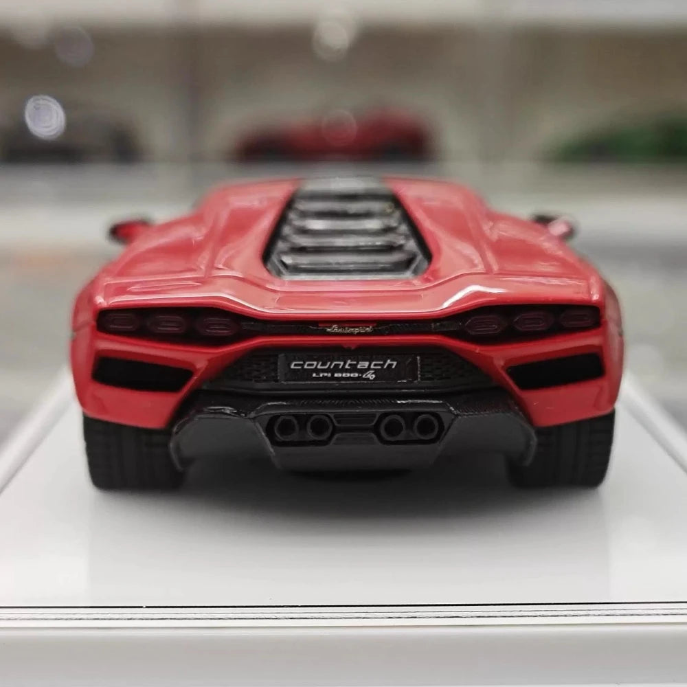 [TSM] 1:43 Lamborghini 2022 Countach LPI 800-4 rouge voiture miniature Resin