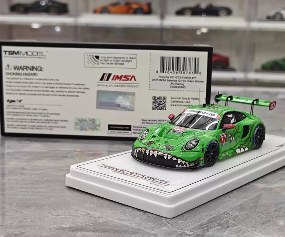 [TSM] 1:43 Porsche 2024 911 GT3 R 992 77 Model Car Resin