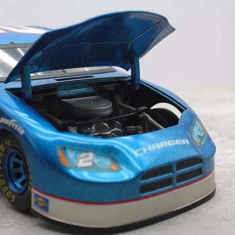 [Team Caliber] 1:24 Dodge 2006 Charger NASCAR #2 Miller Lite Blue Model Car Die-Cast