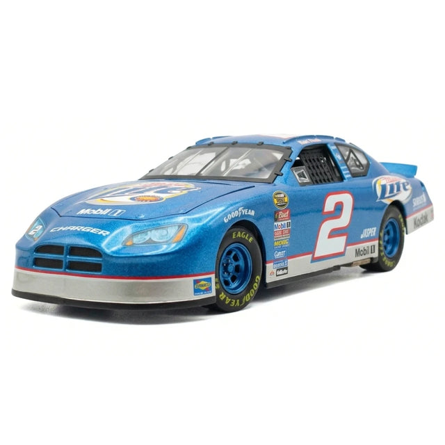 [Team Caliber] 1:24 Dodge 2006 Charger NASCAR #2 Miller Lite Blue Model Car Die-Cast