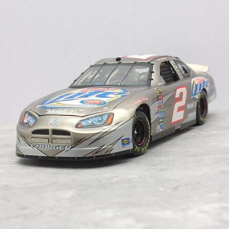[Team Caliber] 1:24 Dodge 2006 Charger NASCAR #2 Miller Lite Silver Model Car Die-Cast