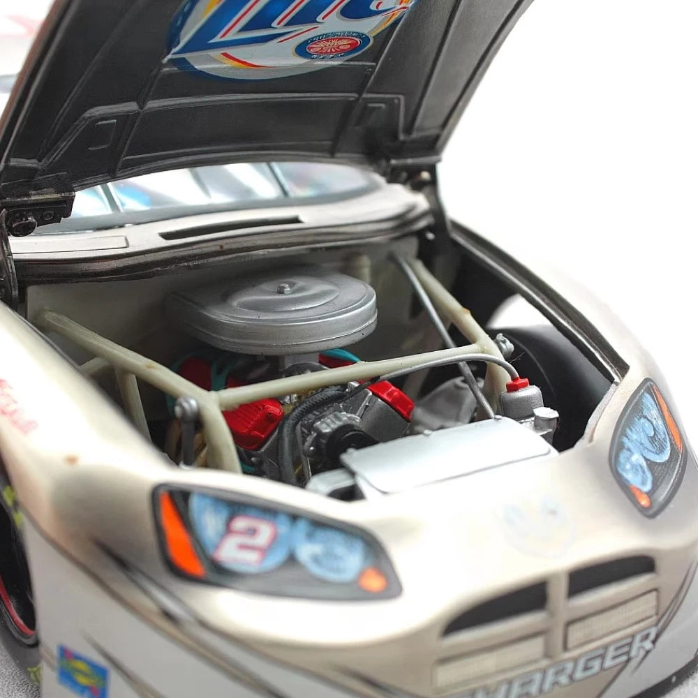[Team Caliber] 1:24 Dodge 2006 Charger NASCAR #2 Miller Lite Silver Model Car Die-Cast