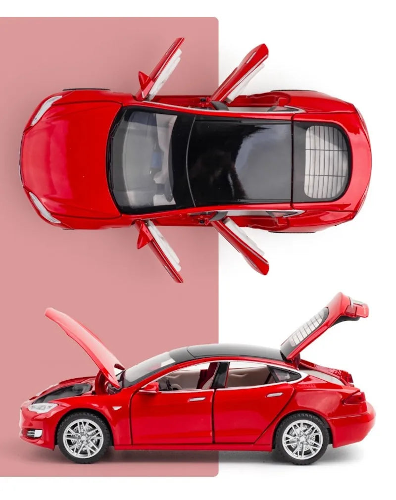 1:32 Tesla 2012 Model S Die Cast Model Car