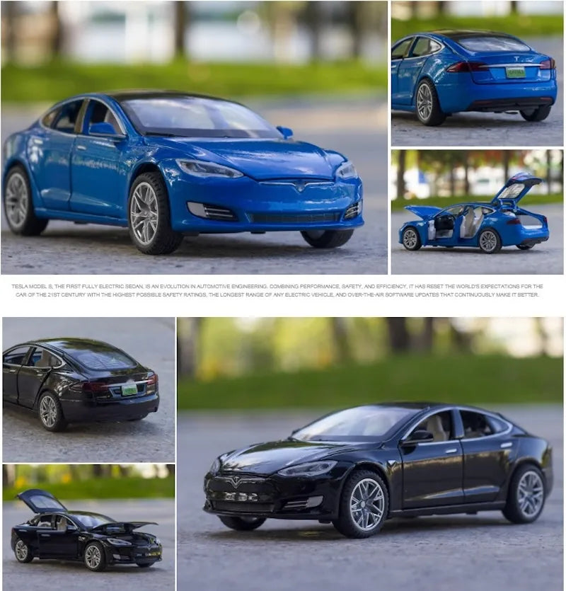 1:32 Tesla 2012 Model S Die Cast Model Car