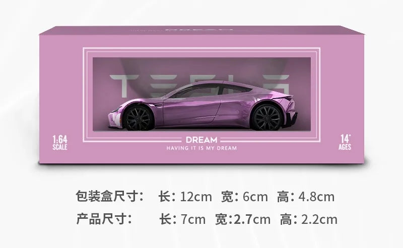 1:64 Tesla 2017 Roadster Die Cast Model Car