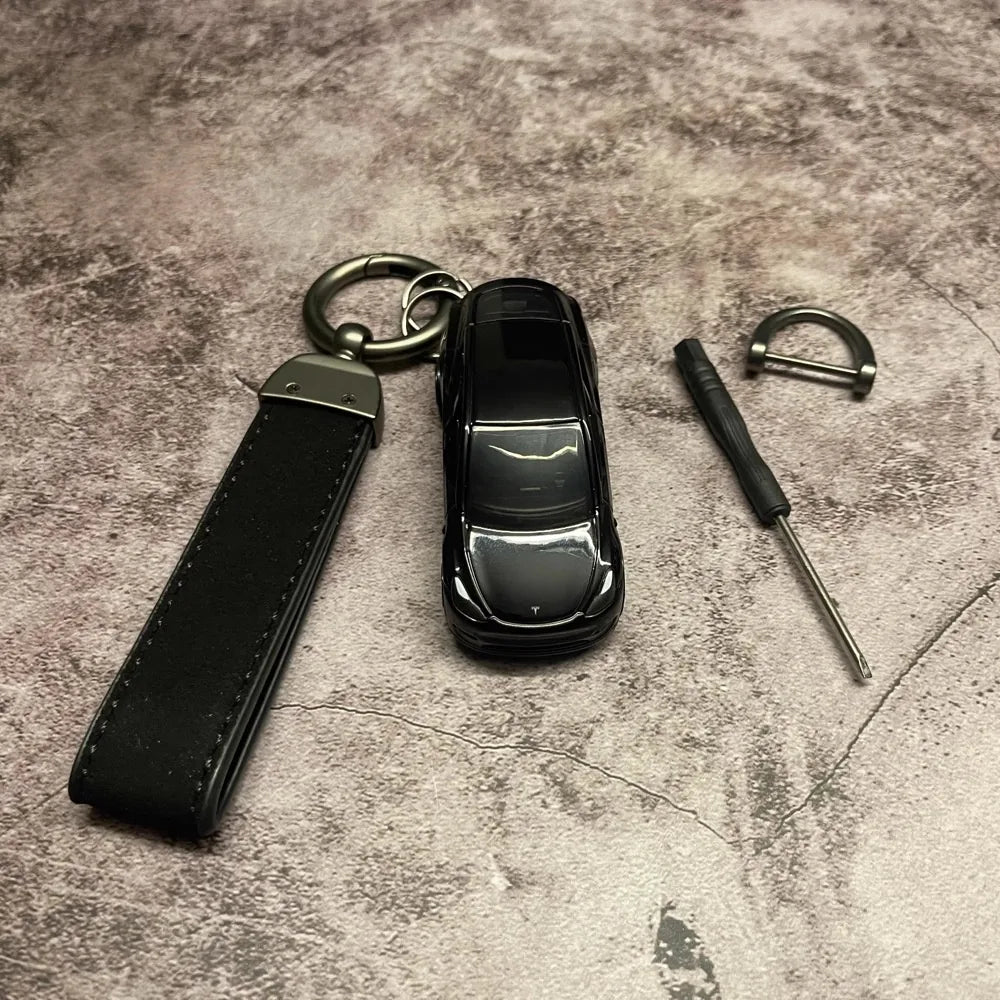 Tesla Model Y Keychains 1:64 Model Car Keychain