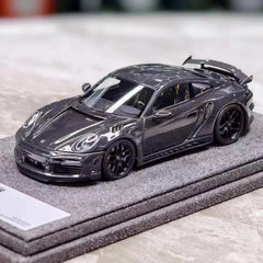 [The Laboratory] 1:43 Porsche 2021 911 992 Turbo S Stinger GTR Stealth Edition zwart modelauto Hars