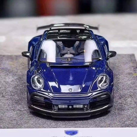 [The Laboratory] 1:43 Porsche 2021 911 992 Turbo S Stinger GTR Stealth edizione blu modellino di auto resina