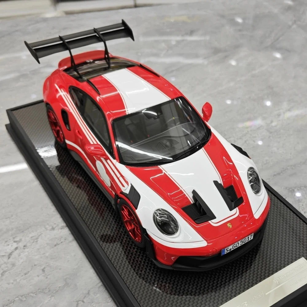 [Timothy Pierre] 1:18 Porsche 2023 911 992 GT3 RS Red Model Car Resin