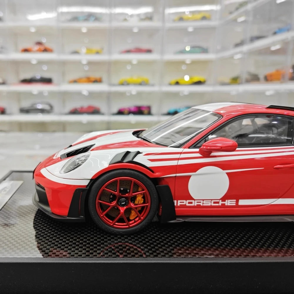 [Timothy Pierre] 1:18 Porsche 2023 911 992 GT3 RS Red Model Car Resin