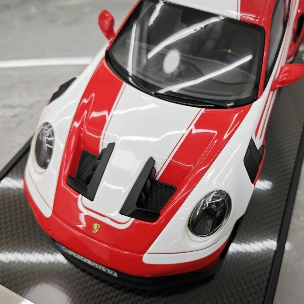 [Timothy Pierre] 1:18 Porsche 2023 911 992 GT3 RS Red Model Car Resin