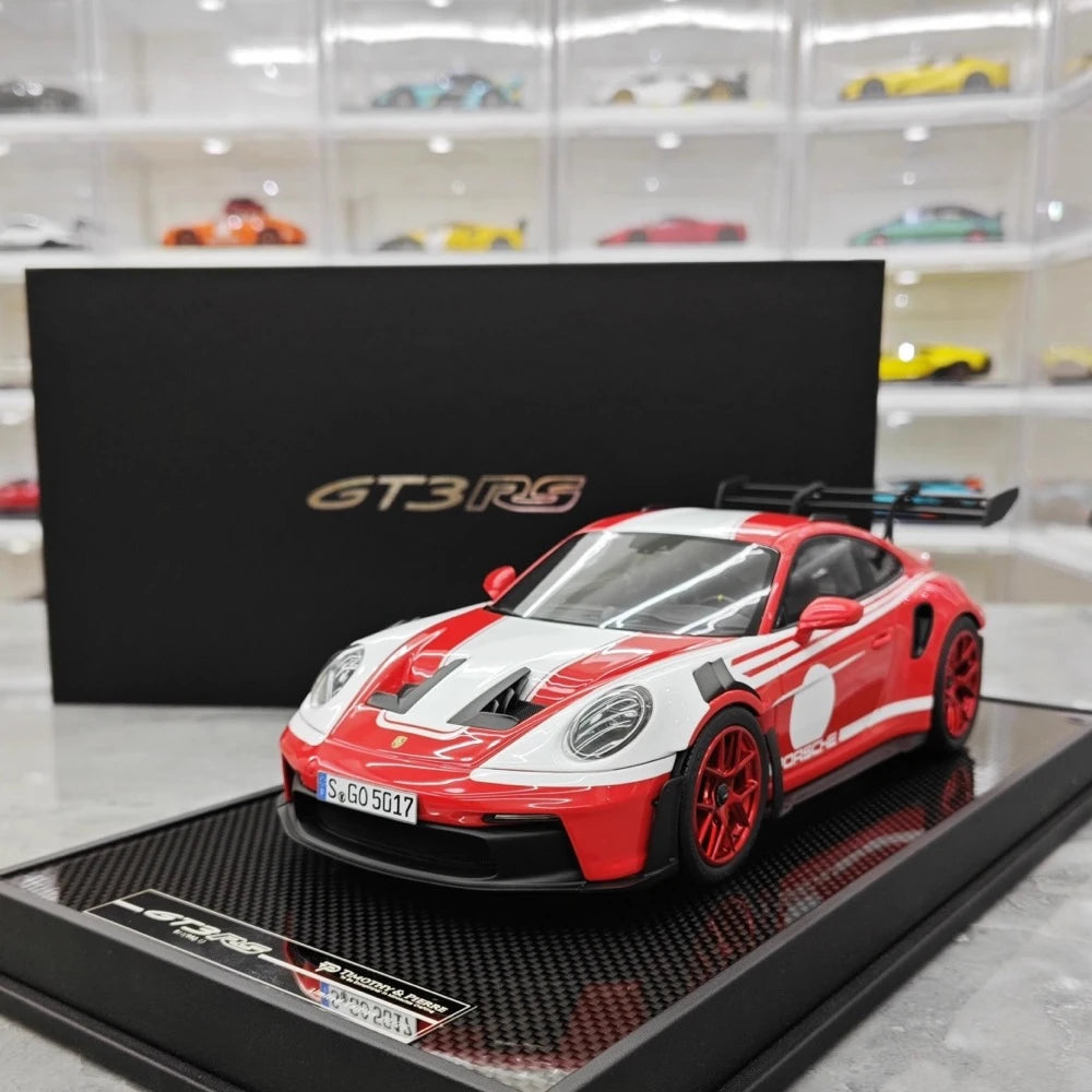[Timothy Pierre] 1:18 Porsche 2023 911 992 GT3 RS Red Model Car Resin