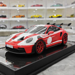 [Timothy Pierre] 1:18 Porsche 2023 911 992 GT3 RS Red Model Car Resin