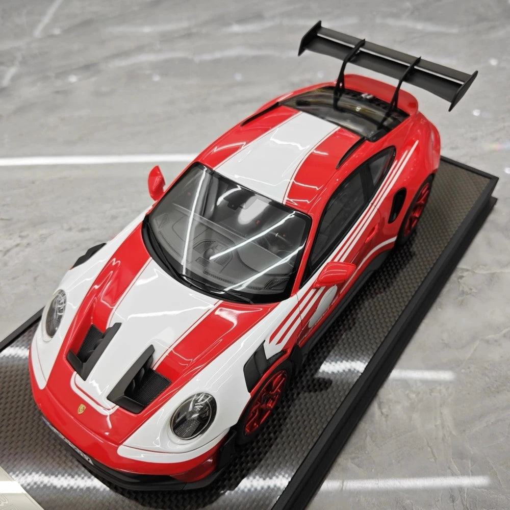 [Timothy Pierre] 1:18 Porsche 2023 911 992 GT3 RS Red Model Car Resin