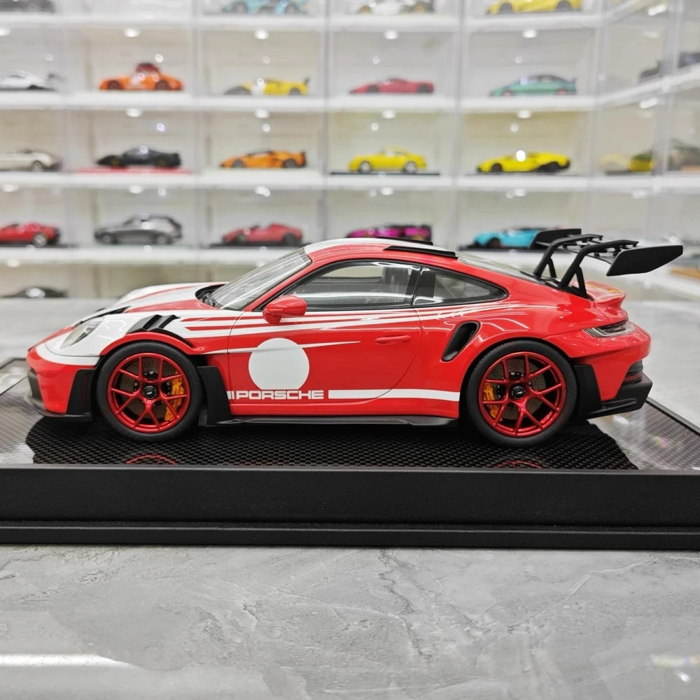 [Timothy Pierre] 1:18 Porsche 2023 911 992 GT3 RS Red Model Car Resin