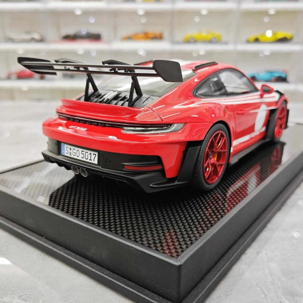 [Timothy Pierre] 1:18 Porsche 2023 911 992 GT3 RS Red Model Car Resin