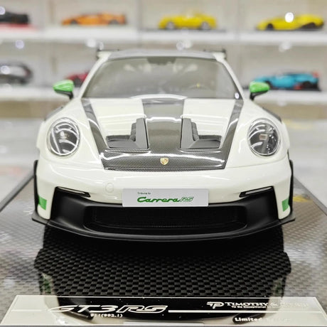 [Timothy Pierre] 1:18 Porsche 2023 911 992 GT3 RS White Model Car Resin