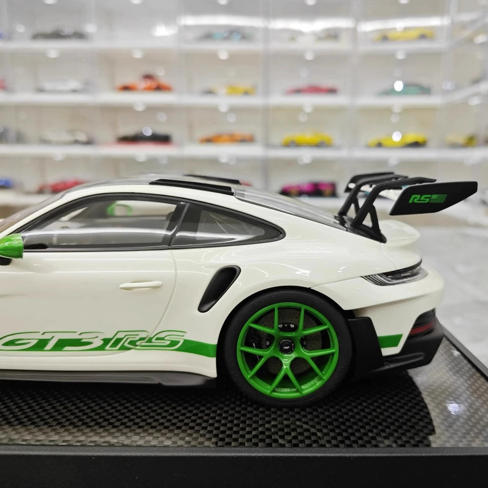 [Timothy Pierre] 1:18 Porsche 2023 911 992 GT3 RS White Model Car Resin