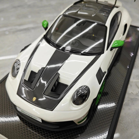 [Timothy Pierre] 1:18 Porsche 2023 911 992 GT3 RS White Model Car Resin