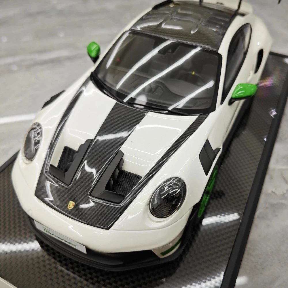 [Timothy Pierre] 1:18 Porsche 2023 911 992 GT3 RS White Model Car Resin