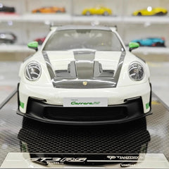 [Timothy Pierre] 1:18 Porsche 2023 911 992 GT3 RS White Model Car Resin