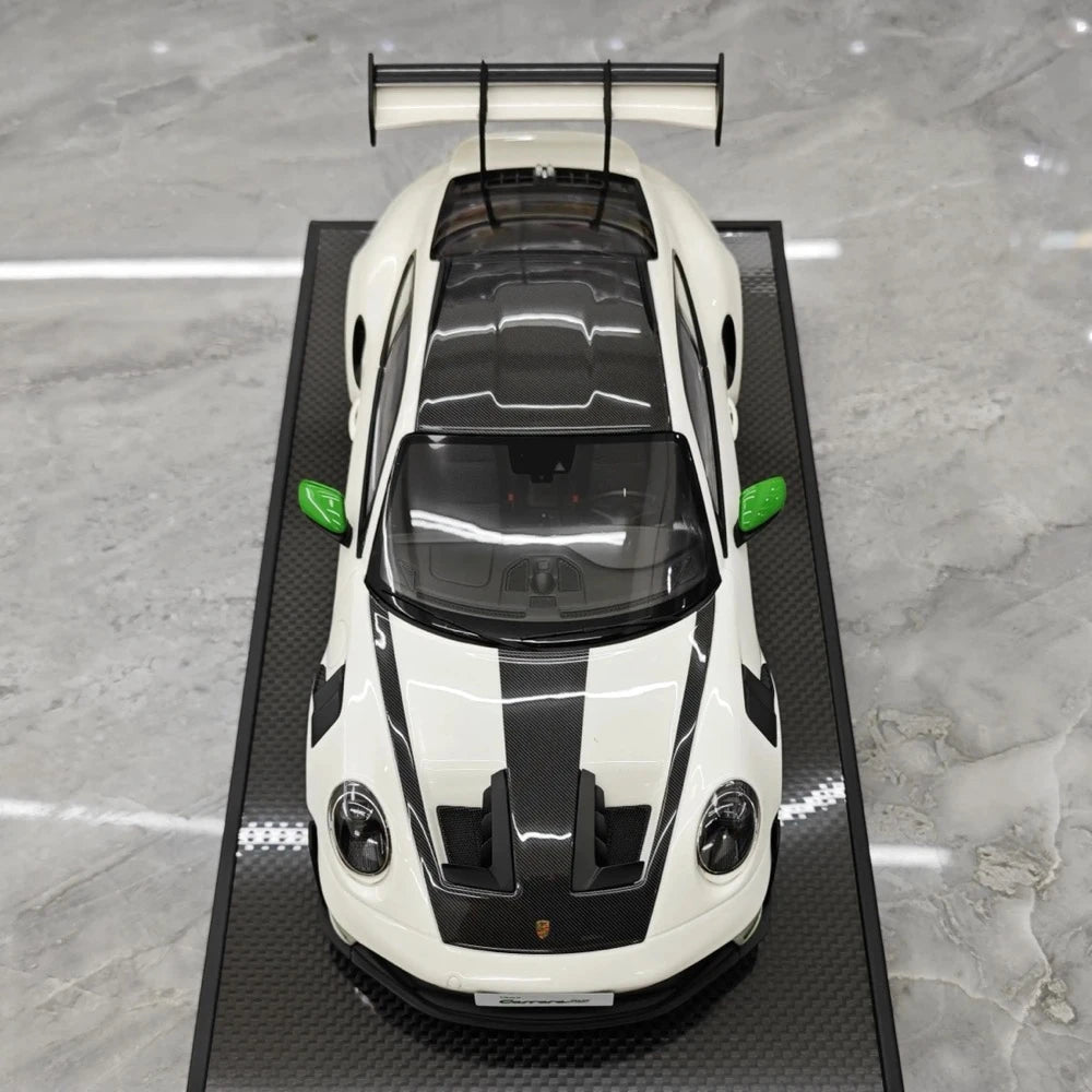 [Timothy Pierre] 1:18 Porsche 2023 911 992 GT3 RS White Model Car Resin